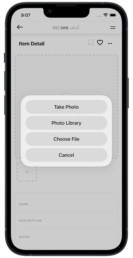 Snap a photo on the job site. Now it's in your project.