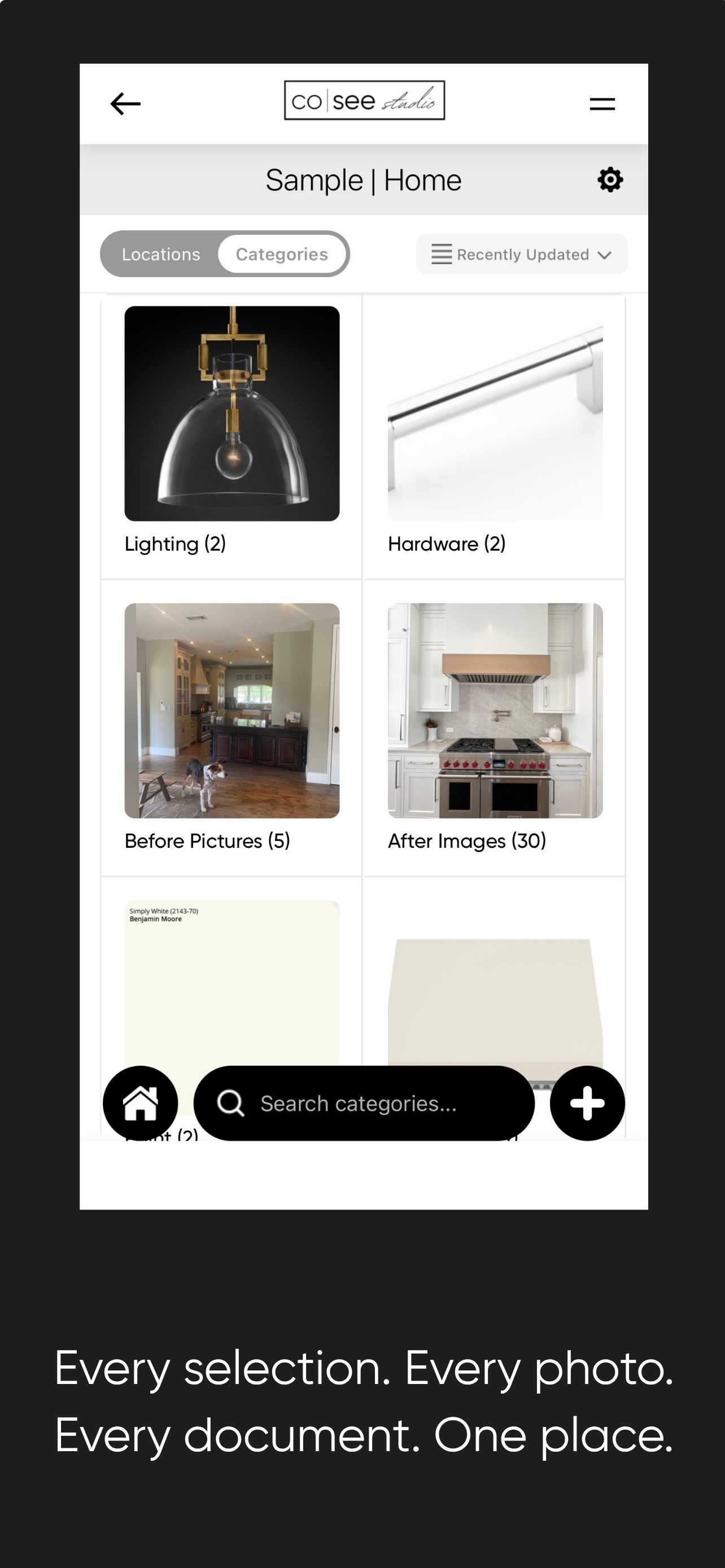 Every selection. Every photo. Every document. One place.
